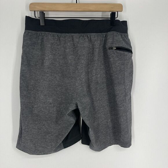 Lululemon T.H.E. Shorts Size Large Mens Gray Linerless 9” Train Run Gym Workout - Picture 4 of 8